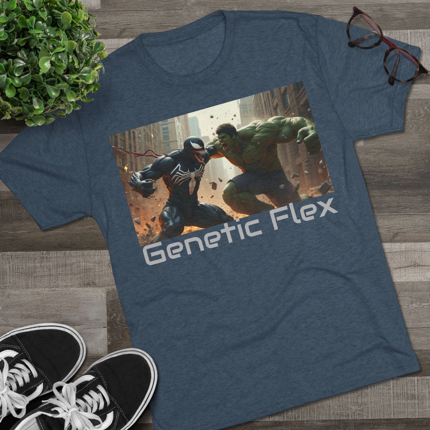 Fitness Unisex T-shirt - Genetic Flex - bevidst ungdomshelt T-shirts: Bevæg dig anderledes
