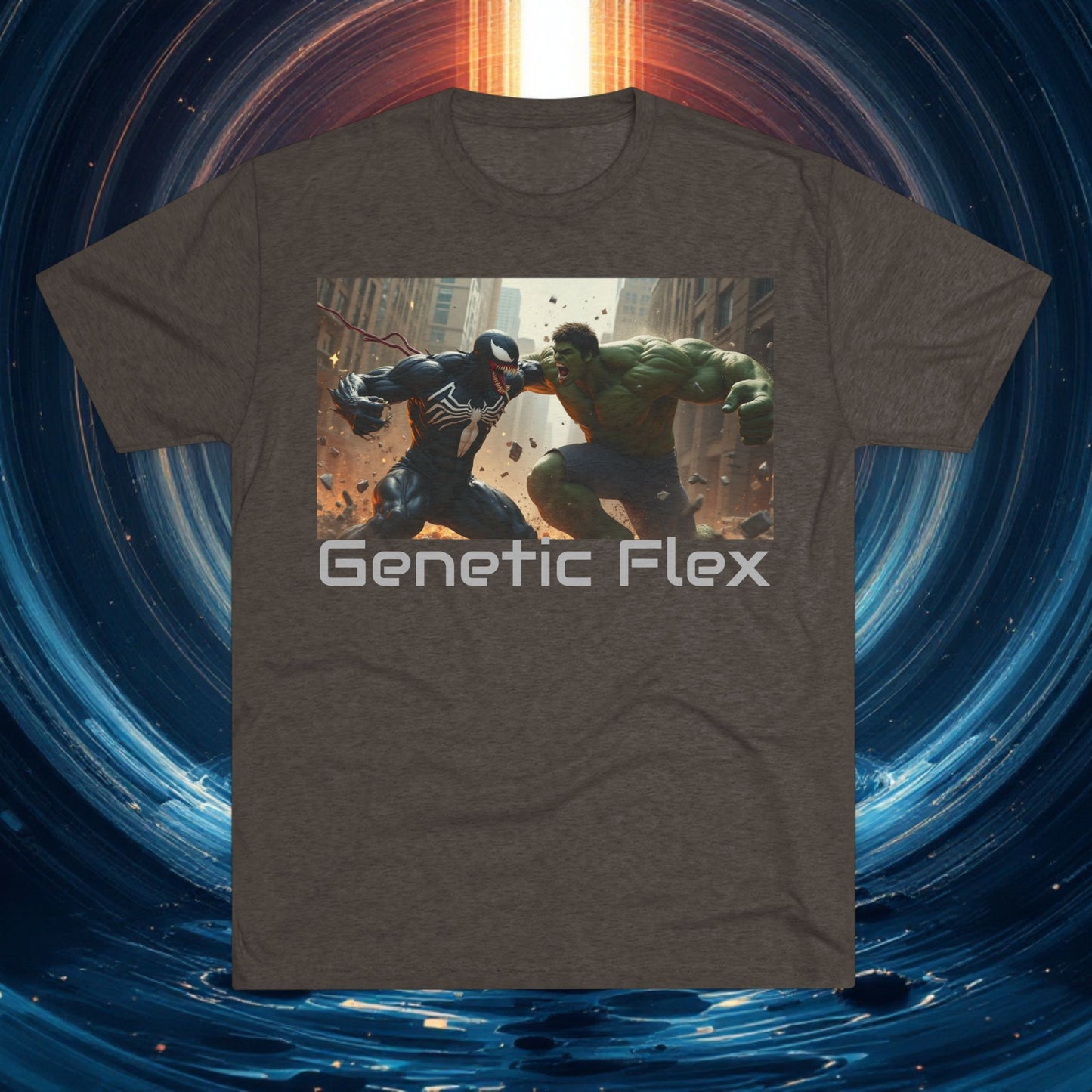 Fitness Unisex T-shirt - Genetic Flex - bevidst ungdomshelt T-shirts: Bevæg dig anderledes
