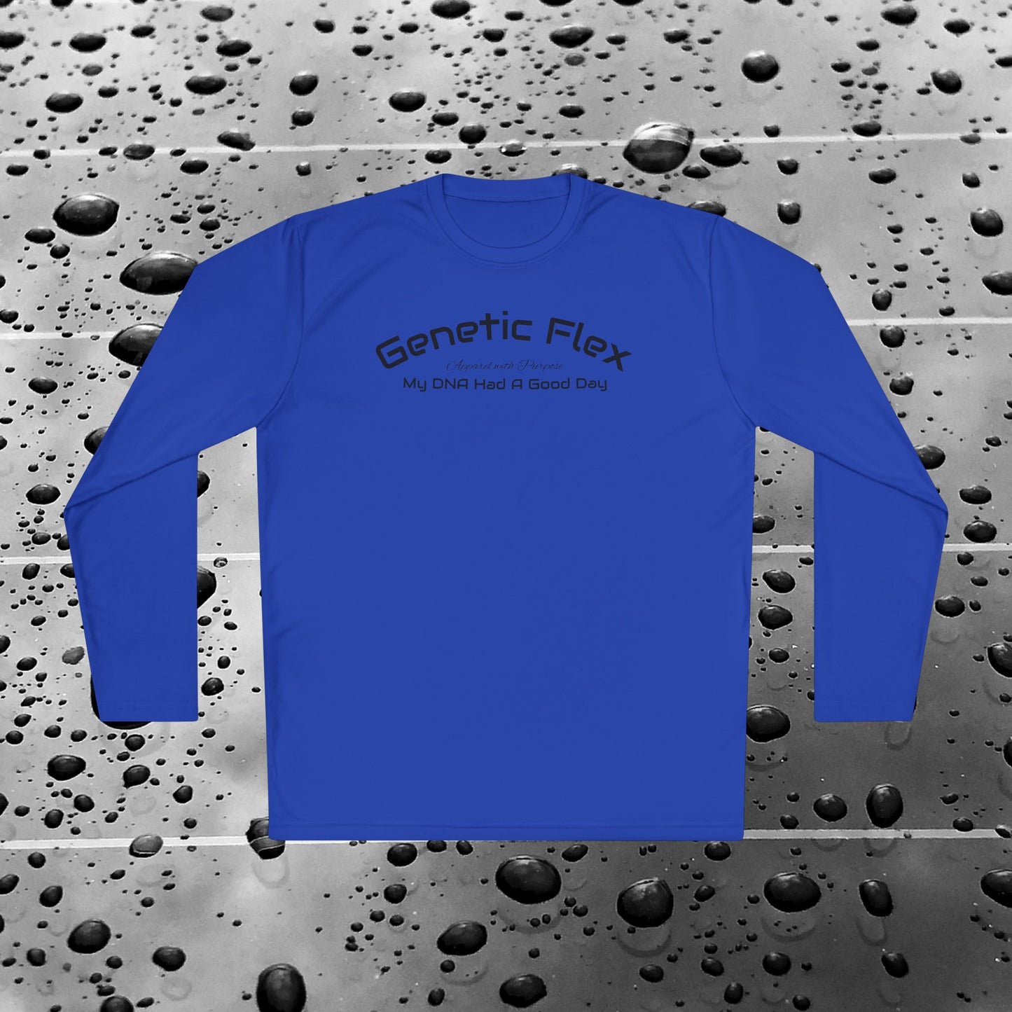 Female-Long Sleeve Tee - Genetic Flex Fitted Design - My DNA Had a Good Day