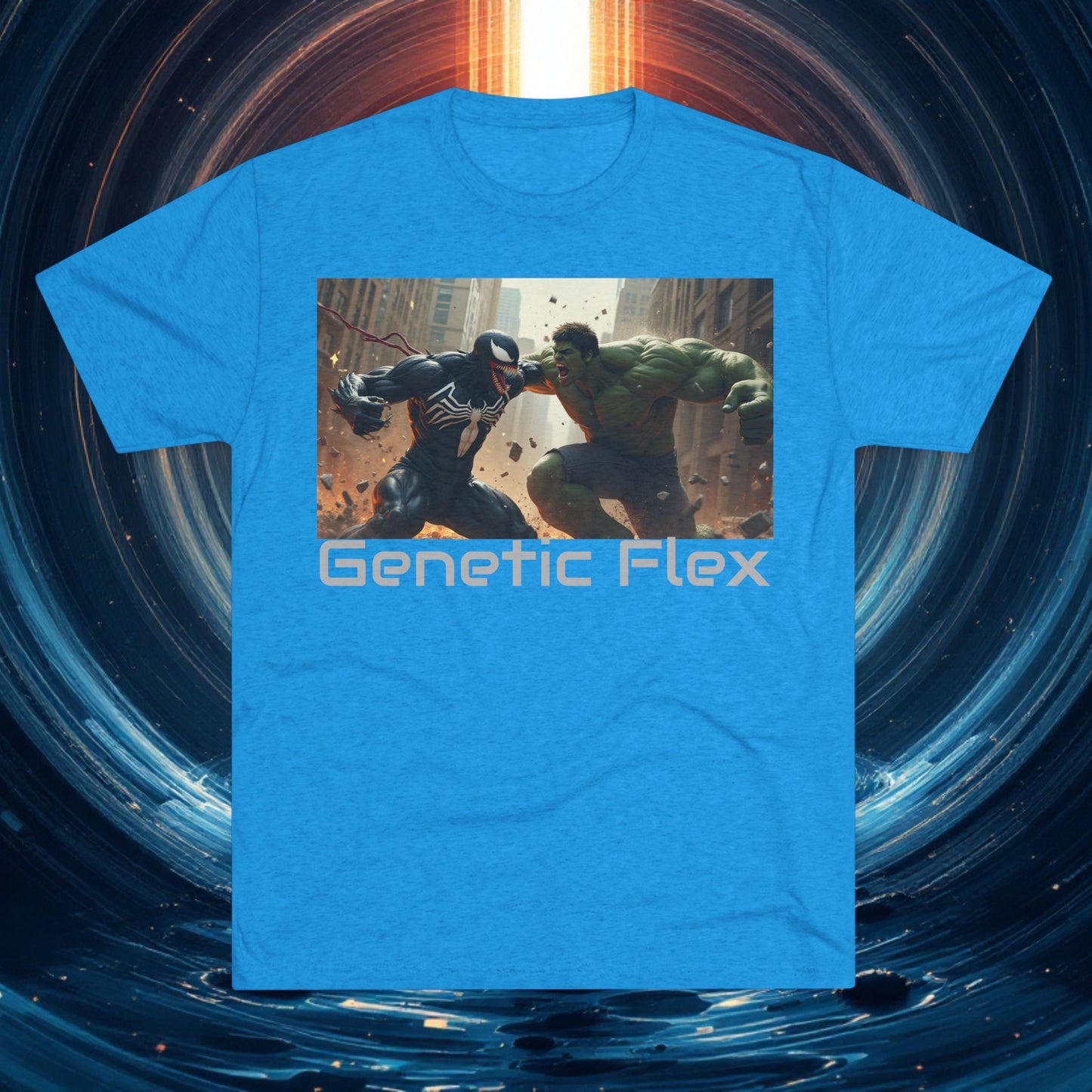 Fitness Unisex T-shirt - Genetic Flex - bevidst ungdomshelt T-shirts: Bevæg dig anderledes