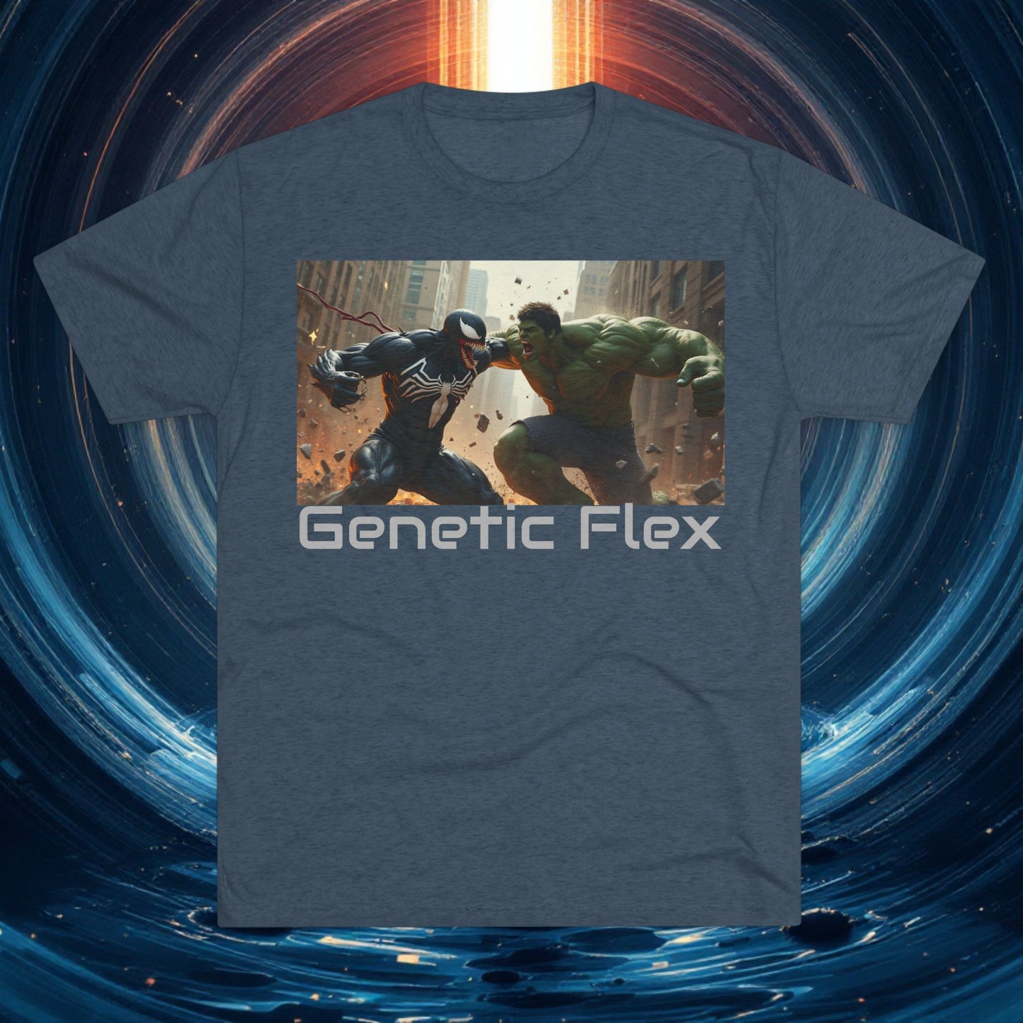 Fitness Unisex T-shirt - Genetic Flex - bevidst ungdomshelt T-shirts: Bevæg dig anderledes