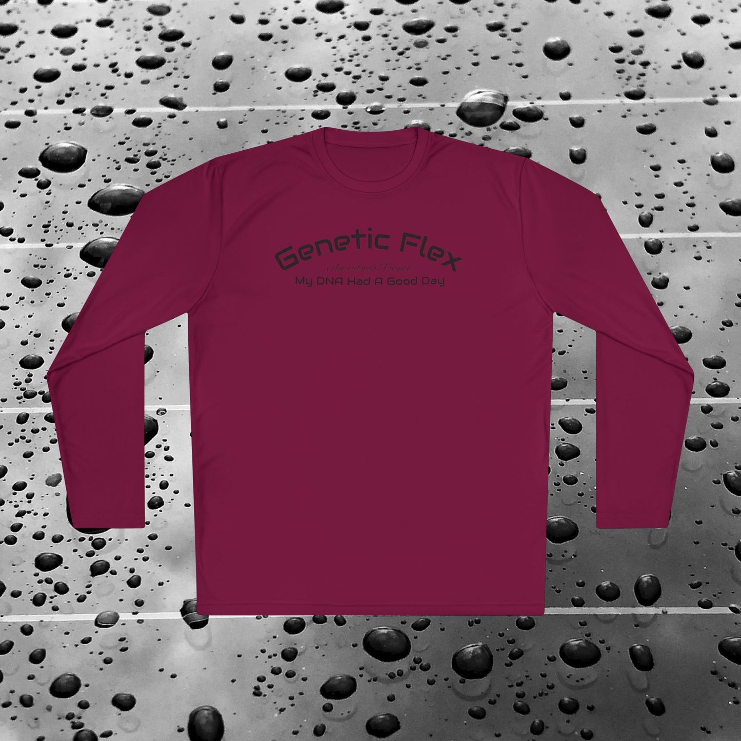 Female-Long Sleeve Tee - Genetic Flex Fitted Design - My DNA Had a Good Day