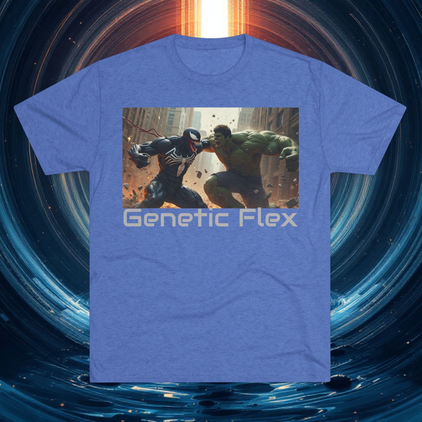 Fitness Unisex T-shirt - Genetic Flex - bevidst ungdomshelt T-shirts: Bevæg dig anderledes