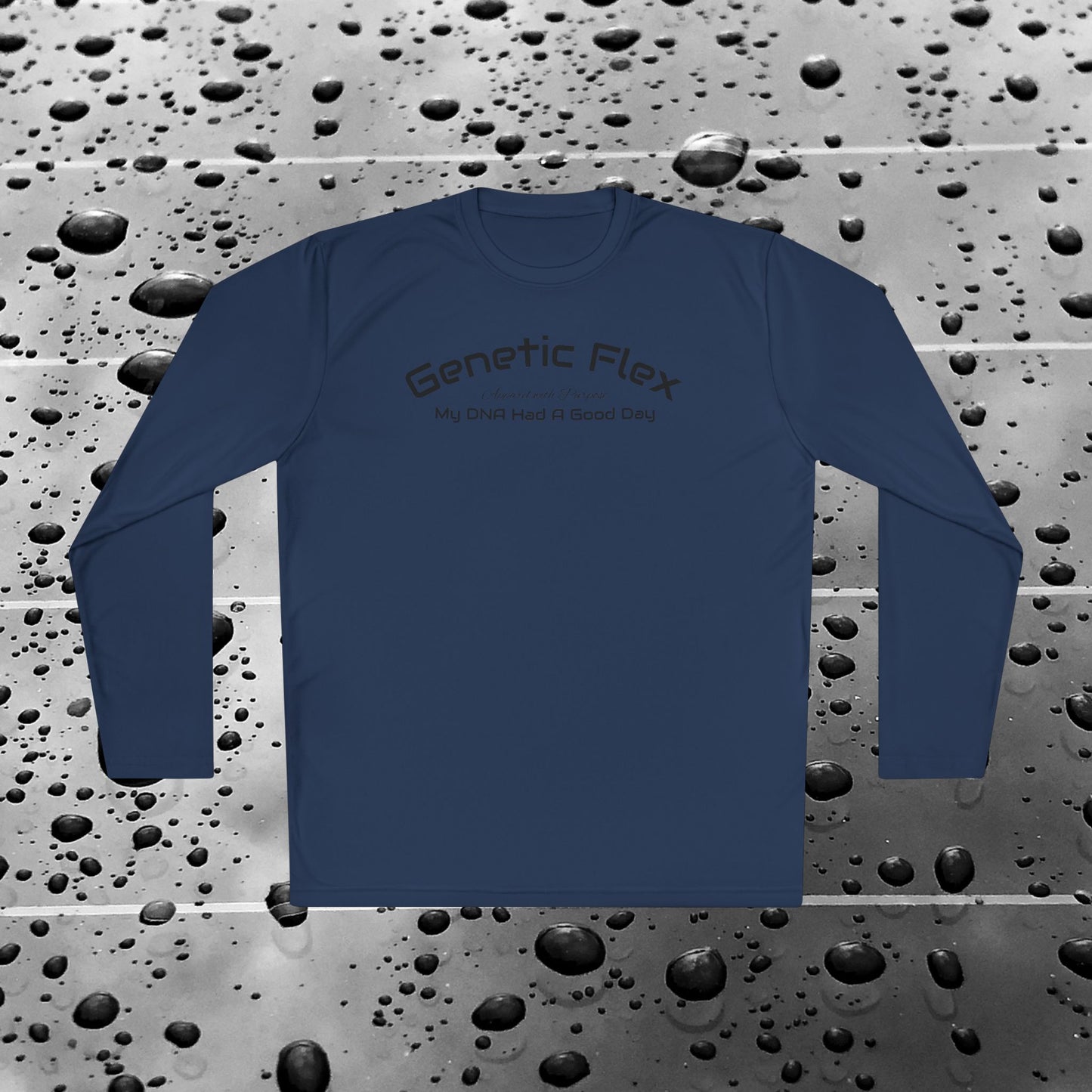 Female-Long Sleeve Tee - Genetic Flex Fitted Design - My DNA Had a Good Day