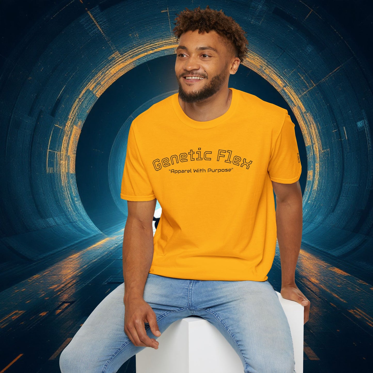 | Genetic Flex T-Shirt, Grafik-T-Shirt, Freizeitkleidung, Geschenk für Fitness-Enthusiasten, Komfort für jeden Tag