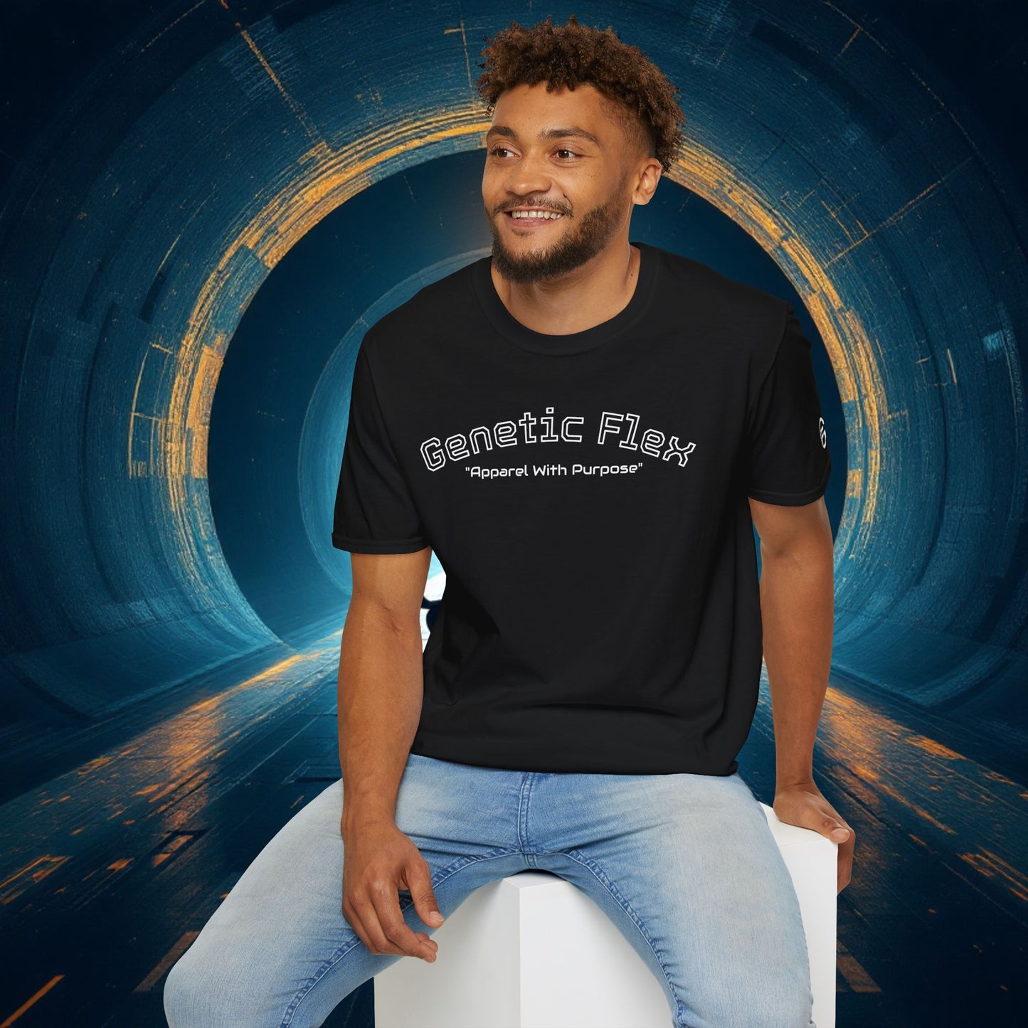| Genetic Flex T-Shirt, Grafik-T-Shirt, Freizeitkleidung, Geschenk für Fitness-Enthusiasten, Komfort für jeden Tag