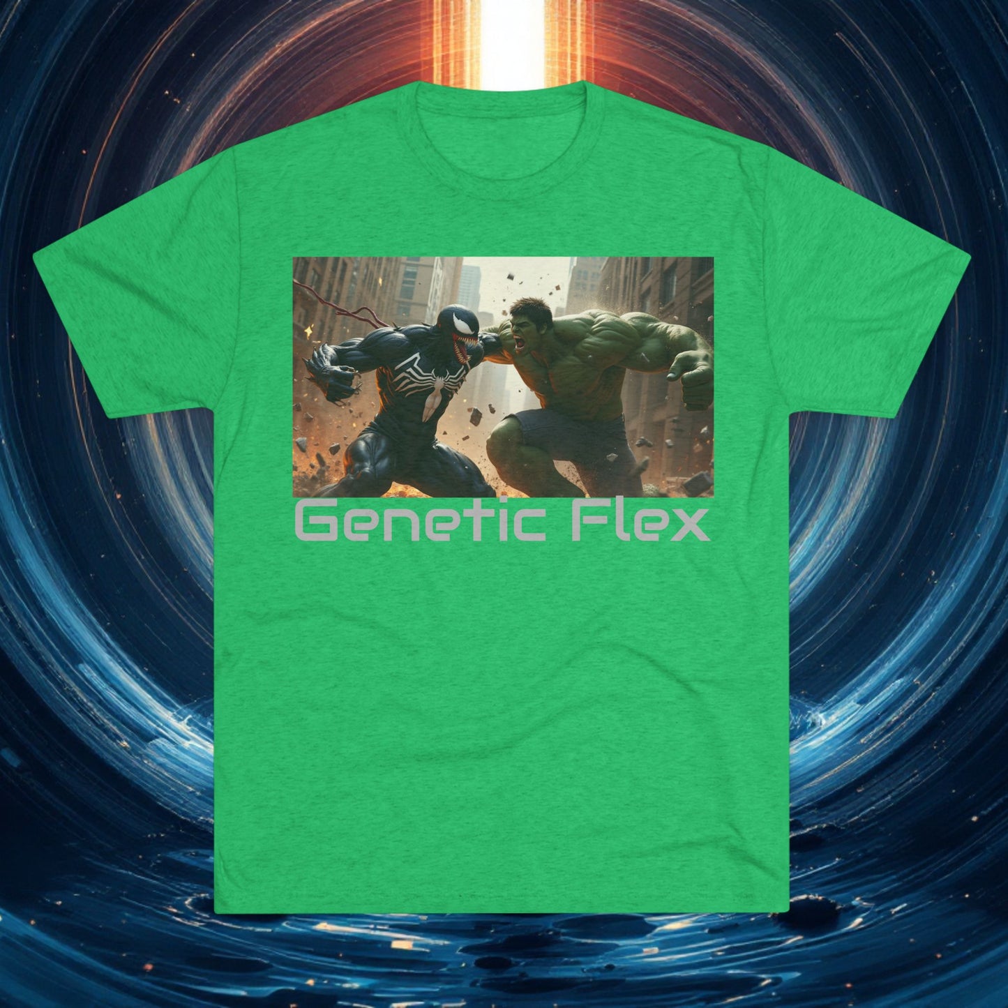 Fitness Unisex T-shirt - Genetic Flex - bevidst ungdomshelt T-shirts: Bevæg dig anderledes