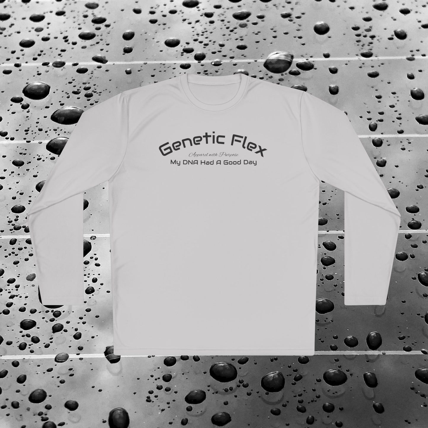 Female-Long Sleeve Tee - Genetic Flex Fitted Design - My DNA Had a Good Day