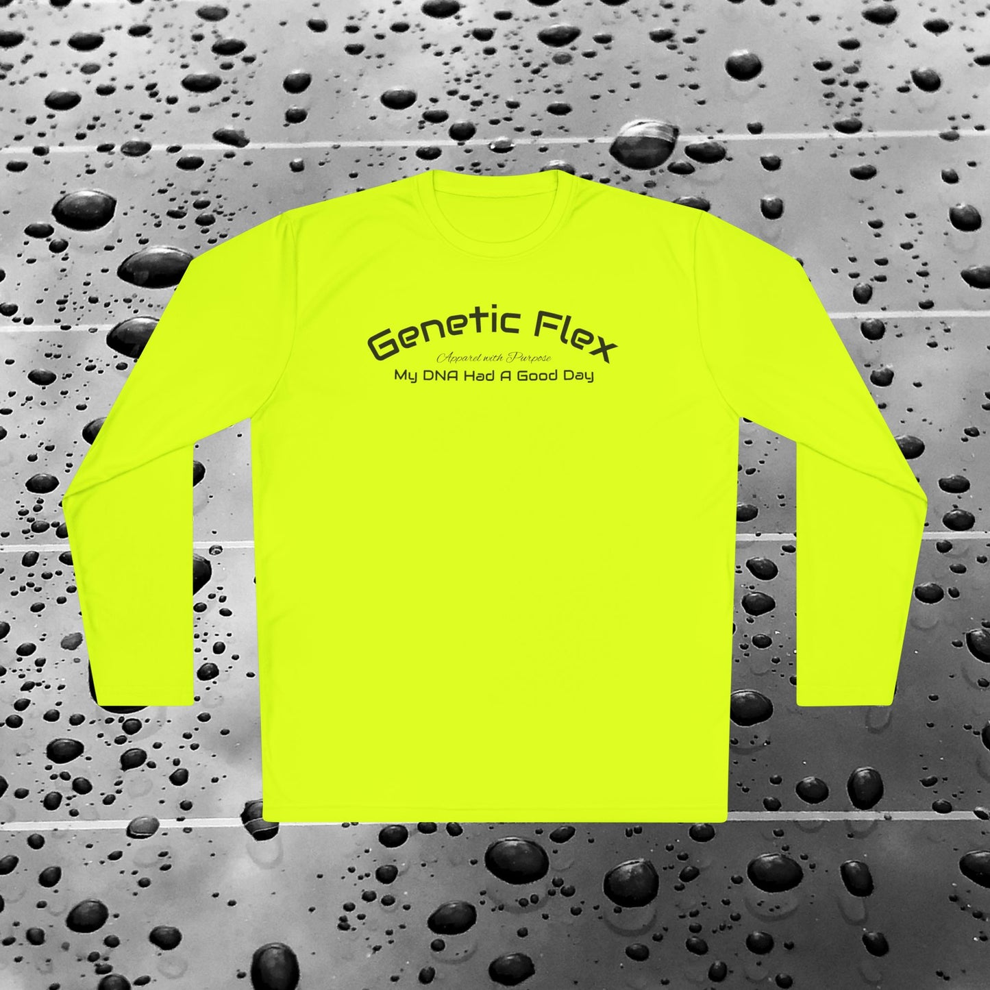 Female-Long Sleeve Tee - Genetic Flex Fitted Design - My DNA Had a Good Day