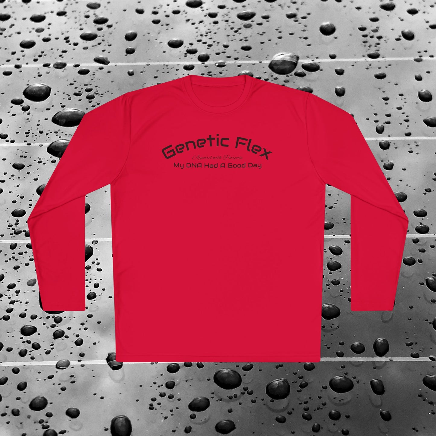 Female-Long Sleeve Tee - Genetic Flex Fitted Design - My DNA Had a Good Day