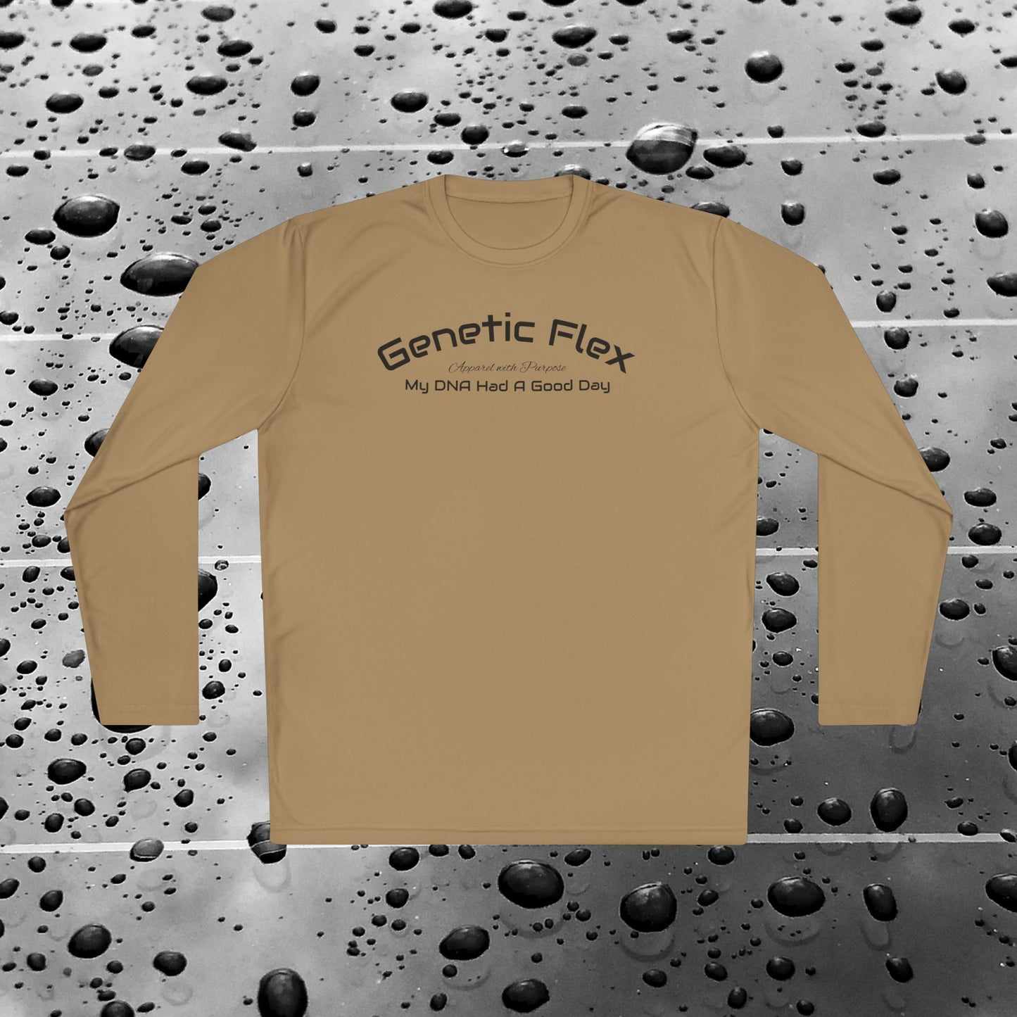 Female-Long Sleeve Tee - Genetic Flex Fitted Design - My DNA Had a Good Day