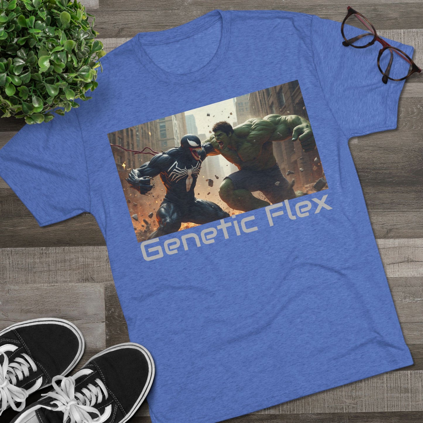 Fitness Unisex T-shirt - Genetic Flex - bevidst ungdomshelt T-shirts: Bevæg dig anderledes