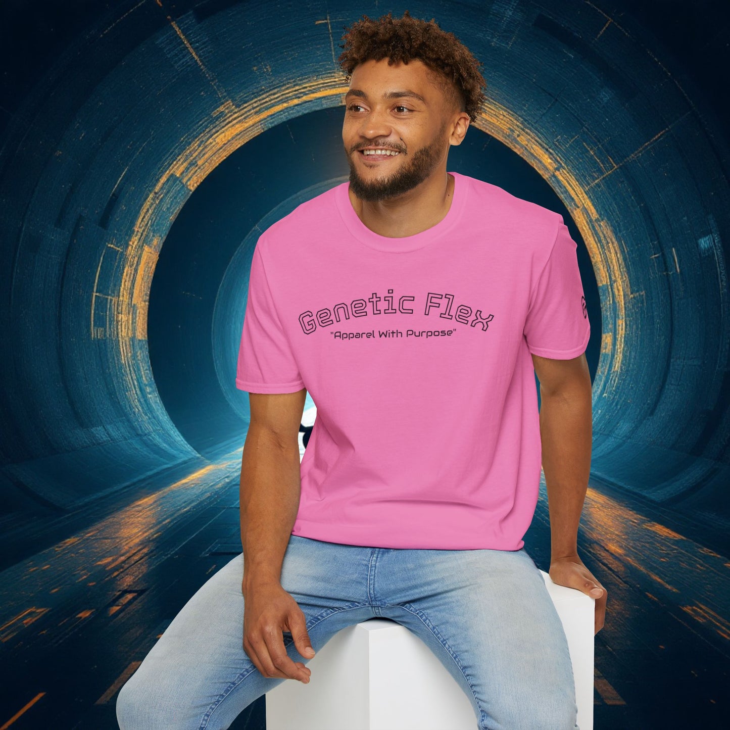 | Genetic Flex T-Shirt, Grafik-T-Shirt, Freizeitkleidung, Geschenk für Fitness-Enthusiasten, Komfort für jeden Tag