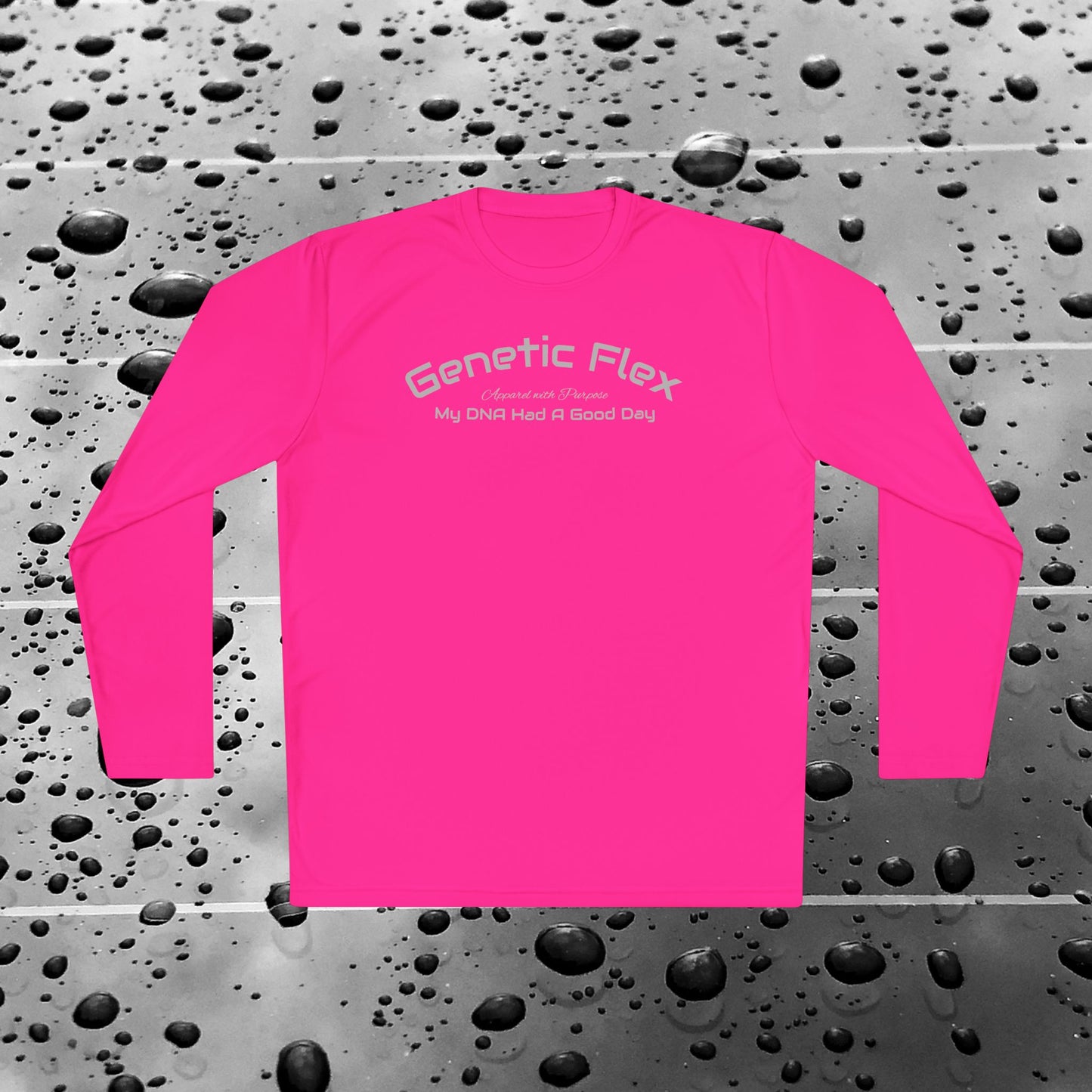Female-Long Sleeve Tee - Genetic Flex Fitted Design - My DNA Had a Good Day