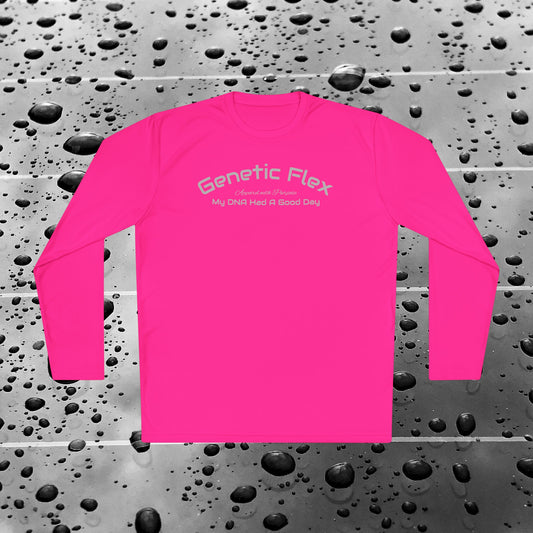 Female-Long Sleeve Tee - Genetic Flex Fitted Design - My DNA Had a Good Day