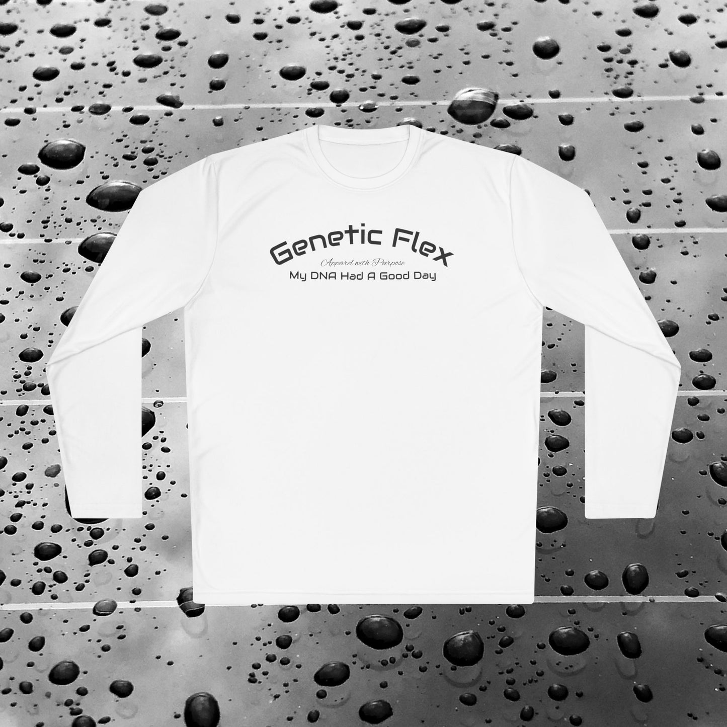 Female-Long Sleeve Tee - Genetic Flex Fitted Design - My DNA Had a Good Day