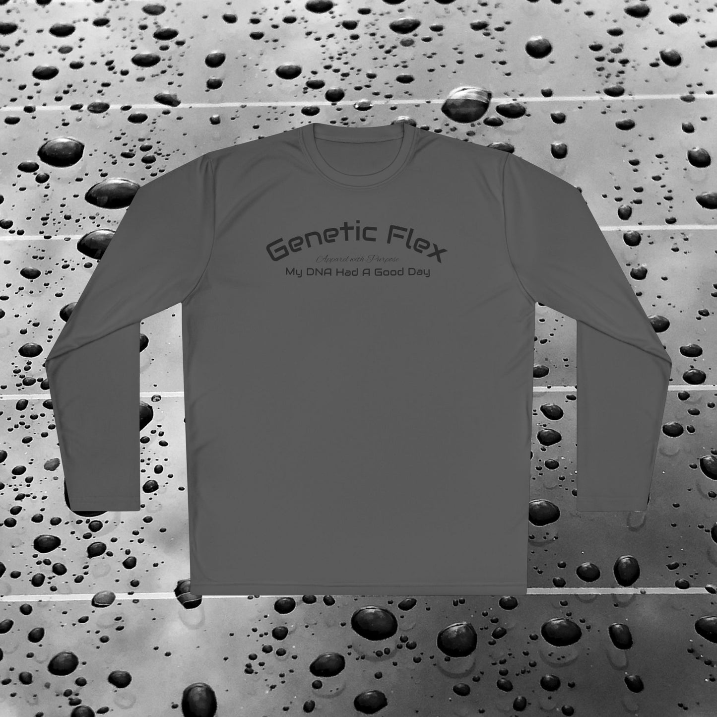 Female-Long Sleeve Tee - Genetic Flex Fitted Design - My DNA Had a Good Day